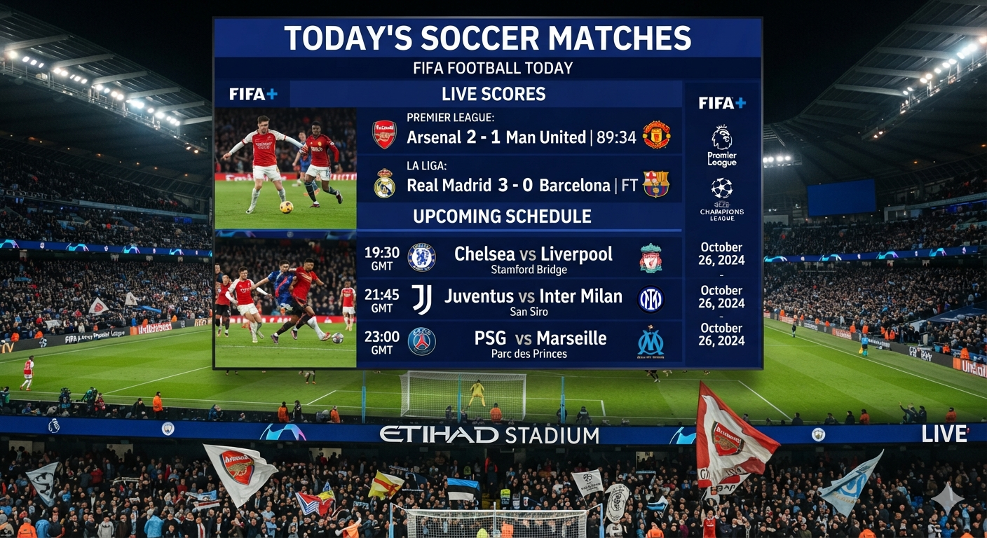 Today's Soccer Matches Live Scores, Schedule & FIFA Football Today