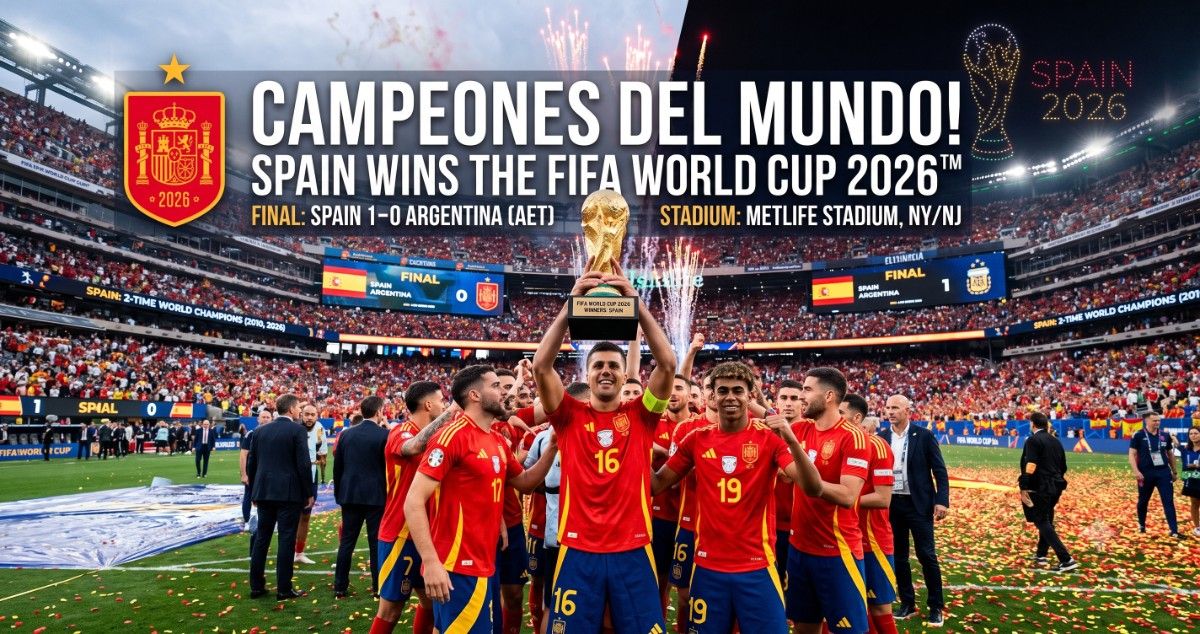 Spain Wins the 2026 FIFA World Cup: A Golden New Chapter Written in MetLife