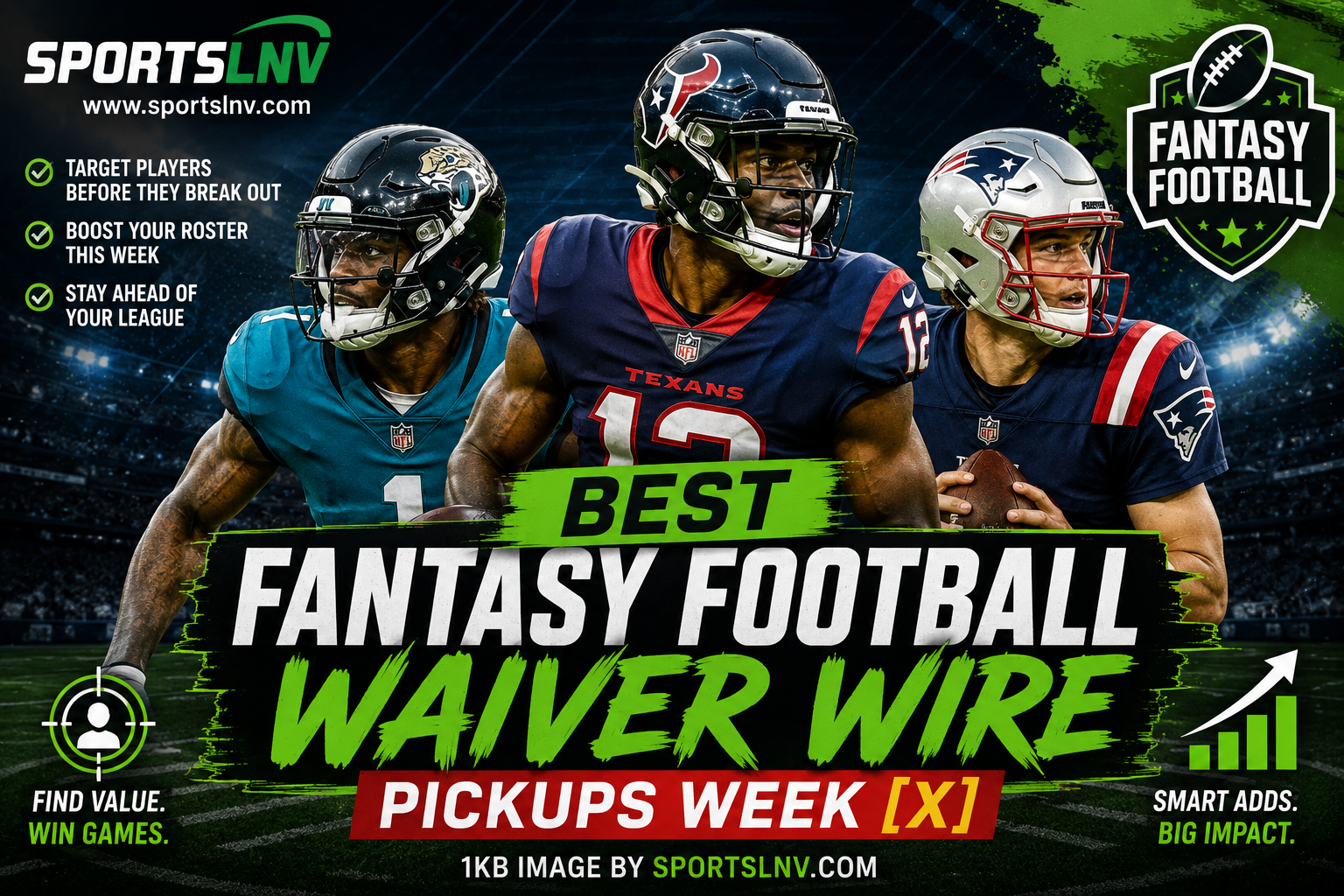 Best Fantasy Football Waiver Wire Pickups Week 1